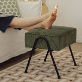Close-up of Houndstooth pattern on Ottoman
